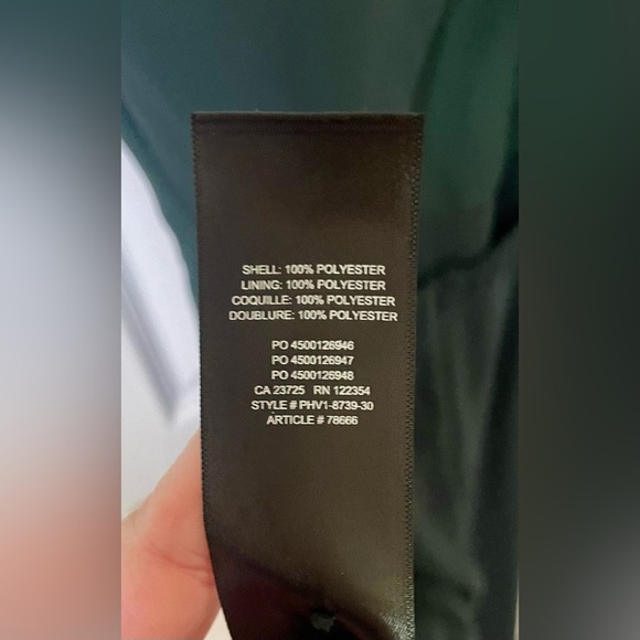 Babaton Aritzia Dress 2 Hamptons Dark Green V-Neck Fall Slit Party Gala Wedding - Picture 6 of 10